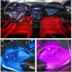 LEDGlow 6pc Flexible Million Color Multi-Color LED Interior Footwell Underdash Neon Lighting Kit for Cars & Trucks - 15 Solid Colors - 10 Unique Patterns - Music Mode - Includes Control Box & Remote - Image 3