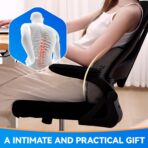 Lumbar Support Pillow for Office Chair, Gaming Chair, or Car, Memory Foam Cushion with Breathable Ventilated Mesh and Adjustable Straps for Long Lasting Back Support Ergonomic Suitable Gift - Image 5