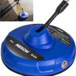 MEKOH 14” Electric Pressure Washer Surface Cleaner Attachment, 2500 PSI Universal Power Washer Accessories for Driveway Sidewalk Deck Patio Concrete Cleaning, 1/4" Quick-Connect, Dual Rotary Nozzles