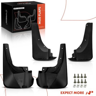 A-Premium Set of 4PCS Mud Flaps Splash Guards Mudguards Mudflaps with Hardware Kits Accessories Compatible with Ford Explorer 2011-2019, Front and Rear (Driver & Passenger Sides) - Image 8