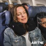 Cabeau Inflatable Travel Pillow – Air TNE – Adjustable, Lightweight, and Supportive for Sleeping on Airplanes, Trains, and Cars– Customized Fit and Compact Carrying Case (Royal Blue) - Image 6