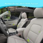 XCBYT Tucson Window Shades for 2015-2020, 4PCS Side Window Sun Shades with Breathable Mesh, Magnetic Car Window Covers for Baby & Privacy, UV Protection & Heat Insulation - Image 2