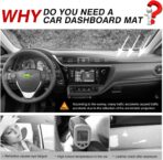 CARTIST Dashboard Cover Mat for 2014-2018 Toyota Corolla Accessories Dash Cover Flannel Dash Mat Sunshade Glare UV Rays Protector - Image 2