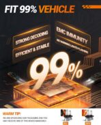 SEALIGHT 5202 LED Fog Light Bulbs or DRL, 18000LM 800% Brightness 5202 5201 PS19W PS24W Fog Lights LED Bulb for Car, 6500K Cool White 984 FT Strong Penetration, 60000 Hours Lifespan, Pack of 2 - Image 7