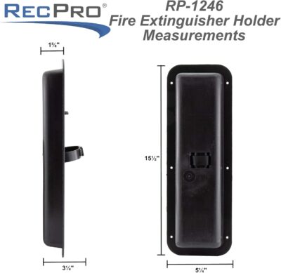 RecPro RV Fire Extinguisher Holder Case | Fire Extinguisher Mount | Fire Extinguisher Cabinet - Image 3