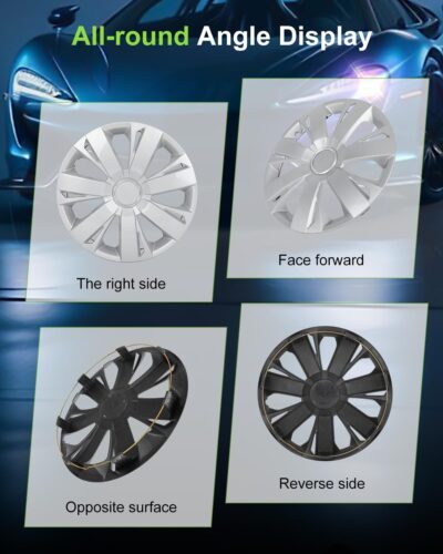 SCITOO Premium 16 Inch Hubcaps Set of 4 Wheel Rim Cover OEM Style Easy Snap On Car Truck SUV Hub Cap Replacement for Mazda,for Dodge,for Ford,for Honda,for Kia,for Mitsubishi,for Hyundai,etc. - Image 2