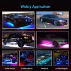 Underglow Kit for Car, Led Underglow Lights with App and Remote Control, 16 Million RGB Colors, 29 Preset Modes, Music & DIY Mode, Under Car Led Lights Exterior for SUVs, Trucks, DC 12V - Image 7