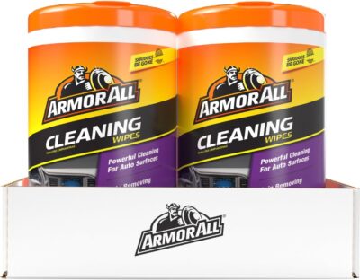 Armor All Car Cleaning Wipes, Wipes for Car Interior and Car Exterior, 90 Wipes Each - Image 8