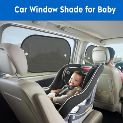 2026 New Upgrade Car Window Shades for Side Window(4 Pack),Car Window Shade for Baby with 8 Suction Cups,Sun Shade Side Window Can Blocks 99.98% UVR,Sun Shade for Window - Image 3