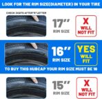 WOLFSTORM 4-Pack 16 Inches Wheel Rim Cover Hubcaps,Redesign Fashion Style Replacement Hubcaps,Car Truck SUV Hub Accessories, Blue&Black - Image 5