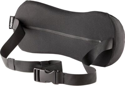 Fellowes Breyta Lumbar Cushion – Ergonomic Back Support, Adjustable Strap, Compact and Portable, Eco-Friendly Materials, 5 Year Warranty, Ideal for Office and Home - Image 4