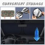 Army Dark Camo Foldable Windshield Sunshade – Premium 240T Car Sun Shade UV Protection & Heat Blocker with Easy Installation & Universal Fit,Camo Car Interior Accessories - Image 3