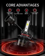 𝟫𝟢𝟢𝟧/𝟫𝟢𝟢𝟨 Bulbs Combo 6500K Cool White 34000LM 800% Brightness, 1:1 Size Plug and Play IP68 Waterproof Off Road Lights, Pack of 4 - Image 5