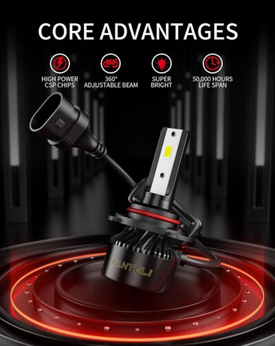 𝟫𝟢𝟢𝟧/𝟫𝟢𝟢𝟨 Bulbs Combo 6500K Cool White 34000LM 800% Brightness, 1:1 Size Plug and Play IP68 Waterproof Off Road Lights, Pack of 4 - Image 5