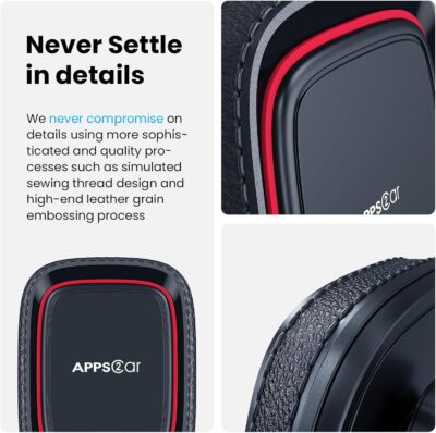 APPS2Car Magnetic Phone Mount for Car, Dashboard & Windshield Suction Cup Holder with Telescopic Arm, Requires Metal Plate (Included), Universal Fit for iPhone & Android Smartphones - Image 5