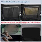 Car Window Shades, [2025 Updated] 2 Pack Car Sun Shade for Baby, Double Layer & Fully Open, Magnetic Back Window Curtain, Sun Shade Covers Privacy Screen - Image 7