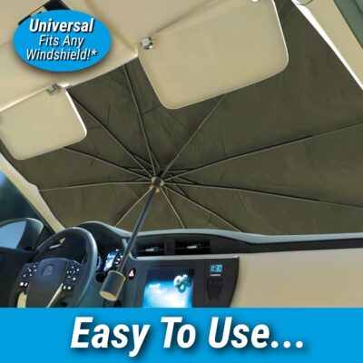 Ontel Brella Shield by Arctic Air, Car Windshield Sun Shade, One-Size (31x57"), As Seen on TV - Image 3
