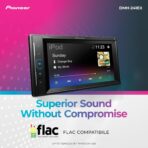 Pioneer DMH-241EX 6.2" Resistive Touchscreen, Double Din – Bluetooth, Backup Camera, AM/FM Radio, USB, FLAC Playback, Short Chassis, 13-Band EQ, 50W x 4 Output - Image 4