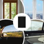 Car Automotive Sun Shade - Suction Cup Roller Sunshade, Glare Protection UV Blocker | Road Trip Safety for Kids Pets Passengers Privacy Truck SUV Interior Camping Travel Accessories - Image 4