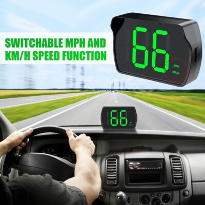 GPS Digital Speedometer for Car, Universal HUD Speed Meter with Large LED Display, Plug and Play Speed Display for Drivers Golf Cart Truck SUV and All Vehicles - Image 3