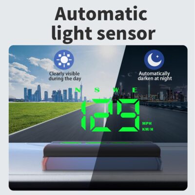 Heads up Display for Cars,Car HUD Head up Display W2S,Speedometer for Car,Digital Speedometer for Car Plug and Play,Speedometer with Overspeed Alarm,Automatic Brightness Adjustment,LED Large Font - Image 4