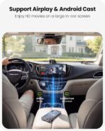 9.26" Portable CarPlay Screen for Apple Carplay & Android Auto with 4K Dash Cam & HD Backup Camera, Wireless Car Play with Strongest Bluetooth 5.2, OTA Updates, Voice Control, GPS Navigation - Image 7