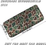 Army Dark Camo Foldable Windshield Sunshade – Premium 240T Car Sun Shade UV Protection & Heat Blocker with Easy Installation & Universal Fit,Camo Car Interior Accessories - Image 2