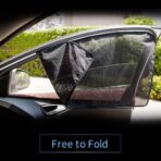 Aokway Car Side Window Sunshades, Driver Car Window Screen Mesh, Universal Fit for Camping and UV Protection (Black, Front Side 2pcs) - Image 3