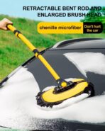 Car Wash Brush, with Extendable Extra-Long Handles & Scratch-Free Bristles, Car Washing Kit Makes Your Car Shine Like New - Image 7