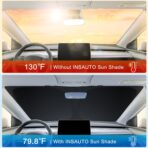 INSAUTO Custom Fit Windshield Sun Shade Accessories for Honda Fit 2007-2020, Foldable Front Window Sunshade, UV & Heat Reflector, Keeps Interior Cool, Includes Storage Bag - Image 3