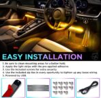 Xprite Upgraded 144LED RGB Interior Car Lights with Smart App Control/Wireless Remote Control, Music Sync Mode, DIY Mode and Multiple Scene Options, Universal for Cars Truck ATV UTV(4pcs) - Image 7