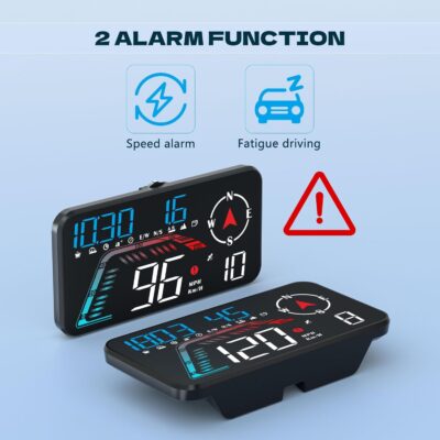 Hud Car Head Up Display G12 with HD LED Display for All Speedometer for All Speedometer Models, with Adaptive Light Sensing - Image 4