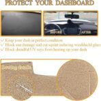 Yiz Dash Cover Mat Custom Fit for Chevy Chevrolet Impala 2006-2013,Impala Limited 2014-2016 Dashboard Cover Pad Carpet (Beige) J30 - Image 4