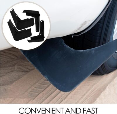 Car Mud Flaps and Mudguard Kit for 2021 Golf Edition, Soft Rubber Front and Rear Splash Guards, Universal Tire Protector Exterior Accessories for Cars - Image 6