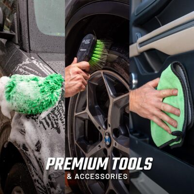 Slick Products Car Wash & Detail Kit (13-Piece) – Complete Car Cleaning & Detailing Kit with Ceramic Wash, Degreaser, Interior Cleaner, Glass Cleaner, Towels, Brush, Wash Bucket & More - Image 8