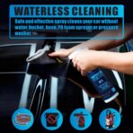 2-Pack Waterless Wash Spray and 6 Towels Kit for Cleaning, High Gloss and Protection- No Rinse Wash for Cars, Trucks, RVs Detailing - Ultra-Concentrated Safe Slick Lubricating Formula - Image 2