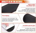 2PCS Car Elbow Pads, Memory Foam Car Center Console Cushion Pad for Knee Leg Elbow, Soft Leather Car Door Armrest Pad for Comfortable Support, Universal Arm Rest Pillow for Most Vehicles (Black) - Image 3