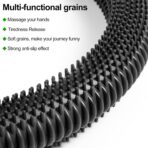 Steering Wheel Cover Black - Massage Grip Silicone Steering Wheel Covers Anti-Slip Universal Car Steering Wheel Cover for Men Women Driving Fatigue Relieving Fits 14-15 Inch - Image 4