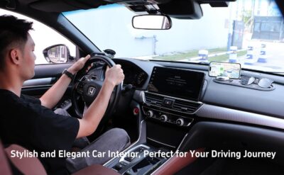 Universal Anti-Slip Car Dashboard Mat with 360° Rotating Phone Holder – Multi-Functional Organizer Pad for Phones, Sunglasses, Keys, and Daily Essentials (Gray Black) - Image 7