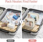 PACKISM Clear Makeup Bag - TSA Approved Toiletry Bag for Carry-on & Checked Luggage, Water Resistant Car Storage Organizer with Reinforced Seams - Image 8