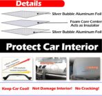 Big Hippo Car Windshield Sun Shade-Jumbo/Standard Car Window Shades Keeps Vehicle Cool-Front UV Ray Protector Sunshade-Easy to Use Sun Shade-Silver(55.16"X 27.5") - Image 5