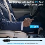 48W Super Fast Car Charger USB C Rapid Android Car Adapter with 30W Built-in Type C Fast Charging Cable for Samsung Galaxy S26 S25 S24 S23 Ultra S22 S21 S20 FE A16 A15 A14 A54 A53 A23 A13 Z Flip 7 6 - Image 6