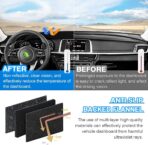 CARTIST Custom Fit for Suede Dash Cover 2016 2017 2018 2019 2020 Kia Optima Dashboard Mat Non-Slip Dash Mat Pad Carpet Odorless Sunshade Glare UV Rays Protector - Image 4