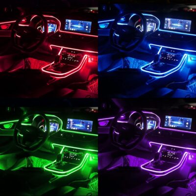 Interior Car LED Strip Lights with Wireless APP and Remote Control, RGB 5 in 1 Ambient Lighting Kits with 236 inches Fiber Optic, 16 Million Colors Car Neon Lights, Sync to Music - Image 6