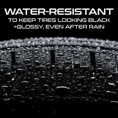 Formula 1 Tire Wax - Long Lasting Tire Gel for Black Glossy Tires, Water Resistant, Restores Plastic Trim, Foam Applicator Included, 10oz - Image 3