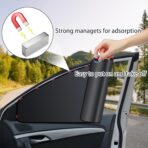ZATOOTO 4 Pack Car Privacy Curtains, Full Blackout Car Window Shades, Universal Fit for Most Cars, Great for Travel, Camp, Privacy - Image 7