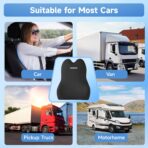 Teemour Lumbar Support Pillow for Car Truck Accessories Memory Foam Back Cushion for Driving Seat Lower Back Support, Lumbar Comfort for Long Drivvers Back Pain Relief, with Three Adjustable Straps - Image 5