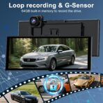 [11" Fully Laminated 60fps Touchscreen] -Accfly Wireless car Play Screen for Apple carplay &Android Auto, OTA Updates -HD Front Dashcam & Backup Camera, Car Stereo Radio/GPS Navigation/BT Audio - Image 8