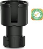 Car Cup Holder Expander Adapter for Large Water Bottles - [Patented & Upgraded] - Holds: Hydro-Flask, Yeti, Nalgene, Owala, 32-40oz - Adjustable Expandable Insert Extender - Universal