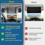 Veharvim Sun Visor Extender for Car (Polarized, UV400, PC Lens, 2 Side Sunshade), Car Visor Extender Sun Blocker, Visor Extender Attachment, Anti-Glare Sun Visor Accessory for Safe Driving (2 Pack) - Image 5